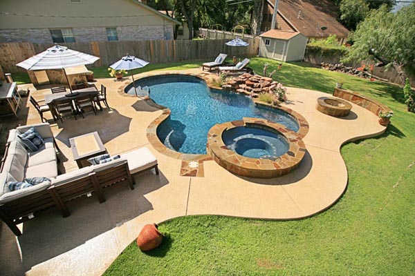 Adding Slide to Pool, Backyard Living